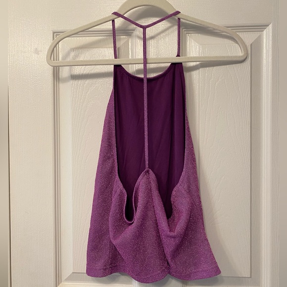 superdown. Revolve. Bianca Racer Back Top. Size Large. Purple. Sparkle. 💜✨ NWT - Picture 9 of 15